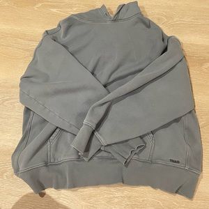 Dark grey Aritzia “Cozy Fleece Boyfriend Hoodie”
